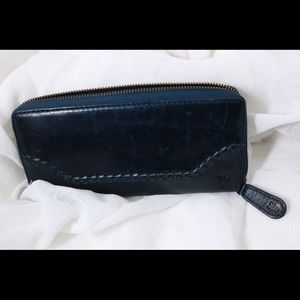 Dark Blue Frye Wallet